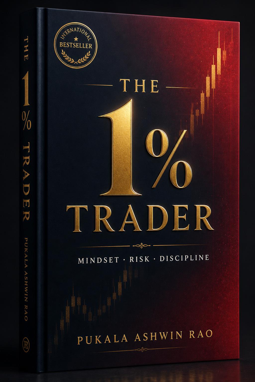 The 1% Trader by Pukala Ashwin Rao, bestselling book cover