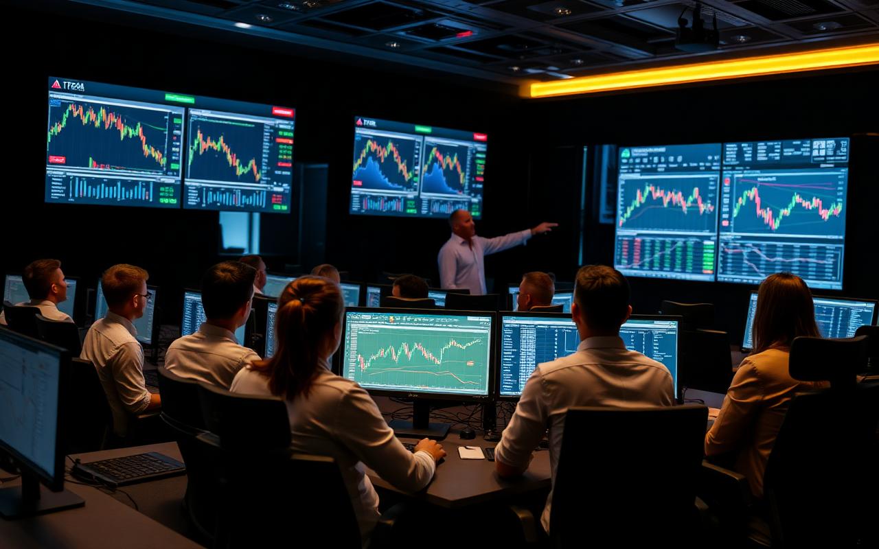Profit Planet live trading lab classroom
